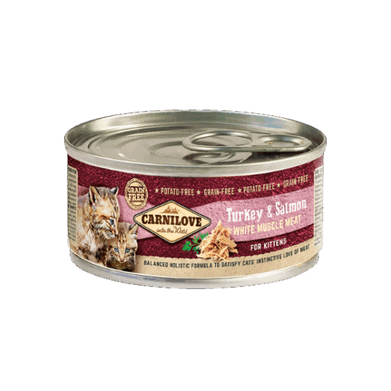 Turkey & Salmon Wet Food for Kittens