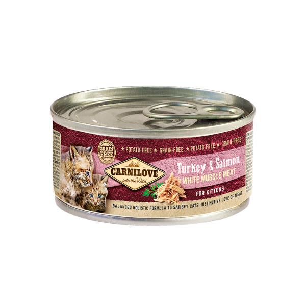 Turkey & Salmon Wet Food for Kittens