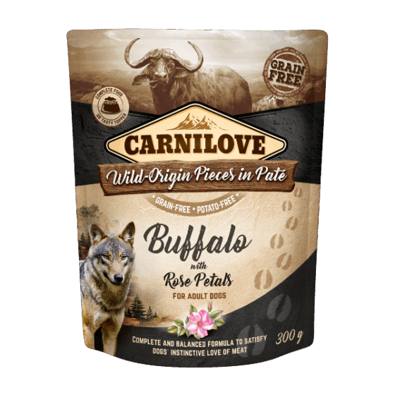 Buffalo with Rose Petals Wet Dog Food