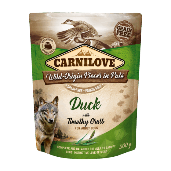 Duck with Timothy Grass Wet Dog Food