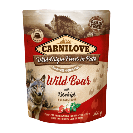Wild Boar with Rosehips Wet Dog Food