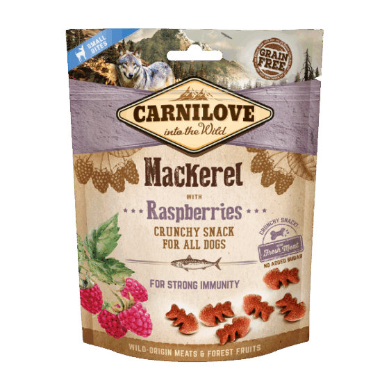 Mackerel with Raspberries Crunchy Dog Treats