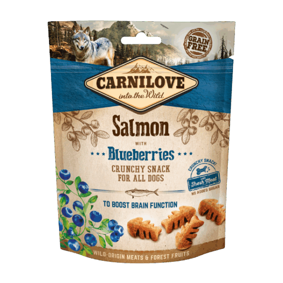 Salmon with Blueberries Crunchy Dog Treats