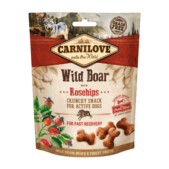 Wild Boar with Rosehips Crunchy Dog Treats