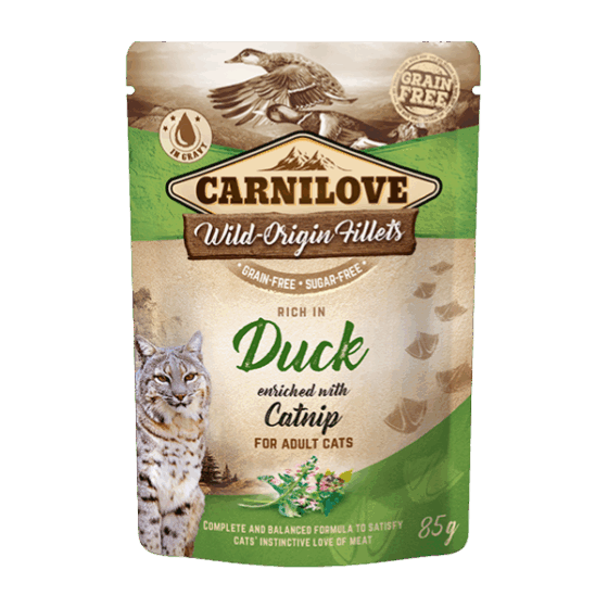 Rich in Duck Enriched with Catnip Wet Cat Food