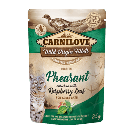 Rich in Pheasant Enriched with Raspberry Leaves Wet Cat Food
