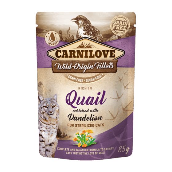 Rich in Quail Enriched with Dandelion Wet Cat Food