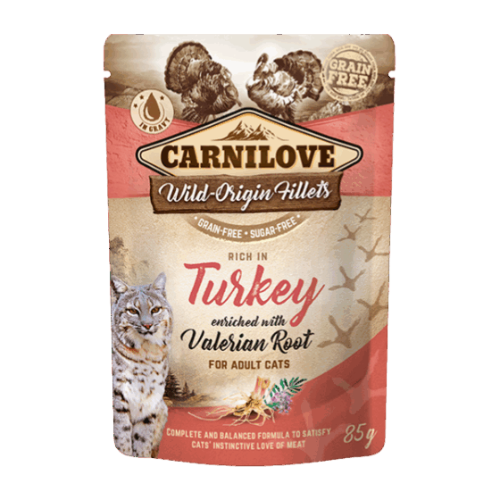 Rich in Turkey Enriched with Valerian Root Wet Cat Food