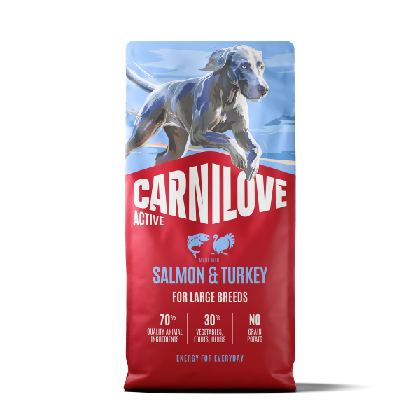 Carnilove ACTIVE Salmon & Turkey Dog Food for Large Breeds