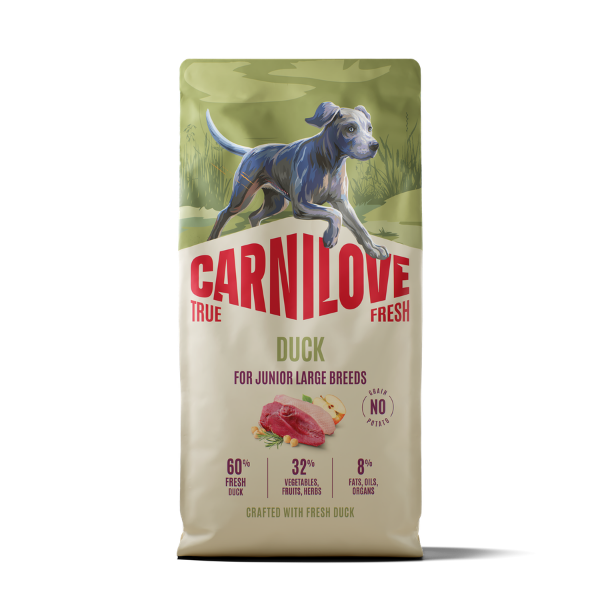 Carnilove True Fresh Duck Dog Food for Junior Large Breeds
