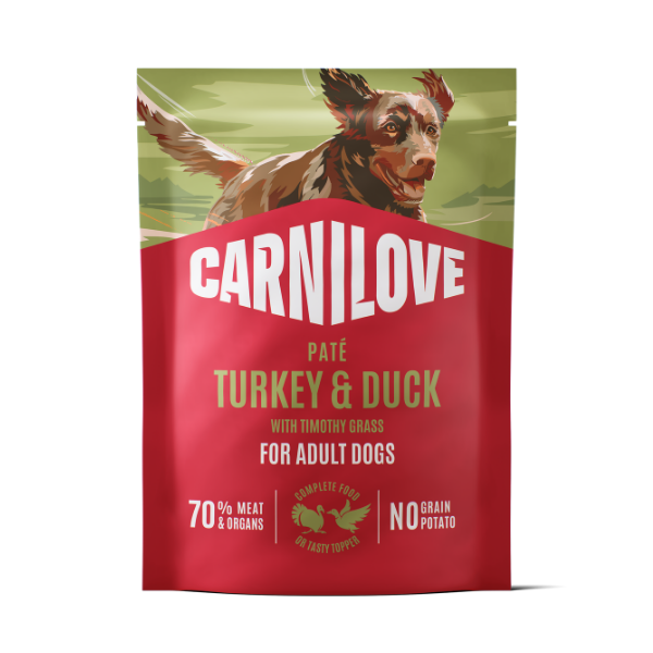 Carnilove Dog Pouch Paté Turkey & Duck with Timothy Grass