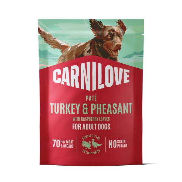 Carnilove Dog Pouch Paté Turkey & Pheasant with Raspberry Leaves