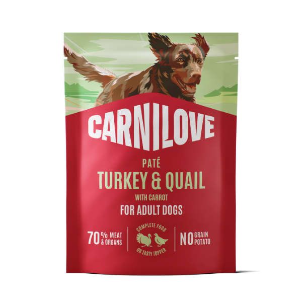 Carnilove Dog Pouch Paté Turkey & Quail with Carrot