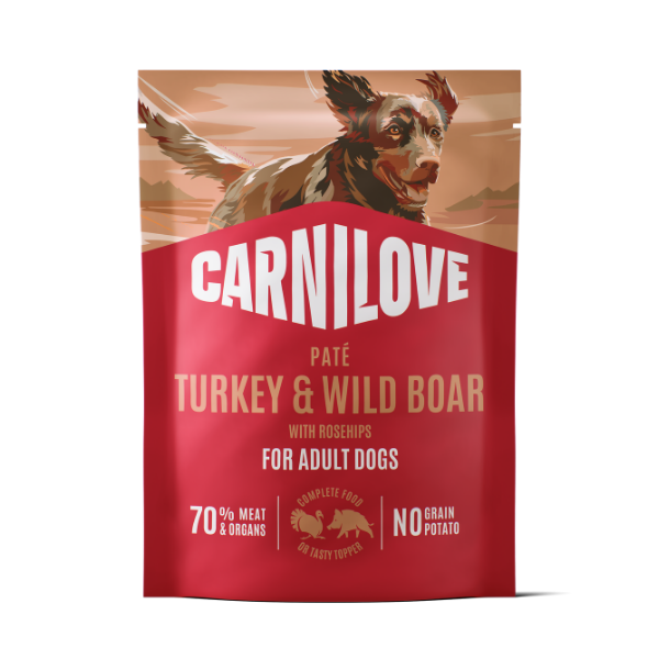 Carnilove Dog Pouch Paté Turkey & Wild Boar with Rosehips