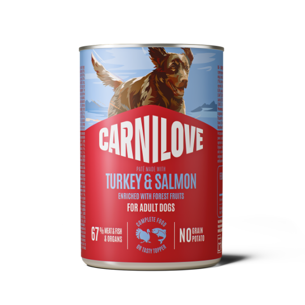 Carnilove Turkey & Salmon Can Paté for Adult Dogs